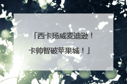 西卡扬威麦迪逊！卡帅智破苹果城！