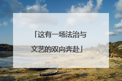 这有一场法治与文艺的双向奔赴