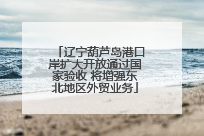辽宁葫芦岛港口岸扩大开放通过国家验收 将增强东北地区外贸业务
