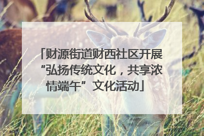财源街道财西社区开展“弘扬传统文化，共享浓情端午”文化活动