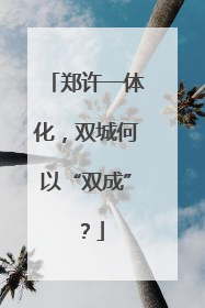 郑许一体化，双城何以“双成”？