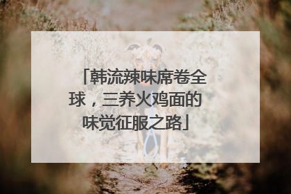 韩流辣味席卷全球，三养火鸡面的味觉征服之路