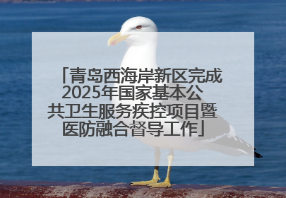 青岛西海岸新区完成2025年国家基本公共卫生服务疾控项目暨医防融合督导工作