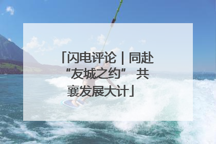 闪电评论｜同赴“友城之约” 共襄发展大计
