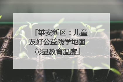 雄安新区：儿童友好公益践学地图彰显教育温度