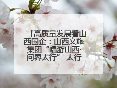 高质量发展看山西国企：山西文旅集团“唱游山西·问界太行” 太行山文化探索之旅燃情启幕