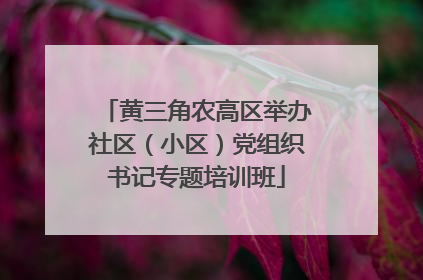 黄三角农高区举办社区（小区）党组织书记专题培训班