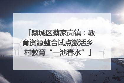 鼎城区蔡家岗镇：教育资源整合试点激活乡村教育“一池春水”
