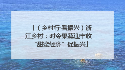 （乡村行·看振兴）浙江乡村：时令果蔬迎丰收 “甜蜜经济”促振兴