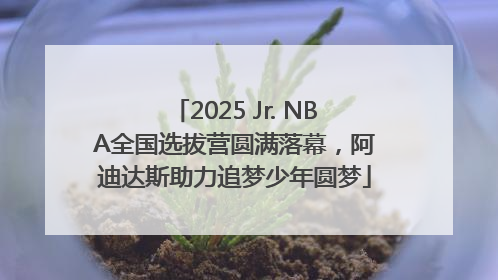 2025 Jr. NBA全国选拔营圆满落幕，阿迪达斯助力追梦少年圆梦