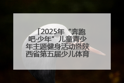 2025年“奔跑吧·少年”儿童青少年主题健身活动暨陕西省第五届少儿体育嘉年华活动启动