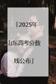 2025年山东高考分数线公布