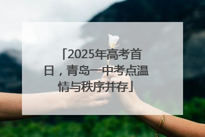 2025年高考首日，青岛一中考点温情与秩序并存