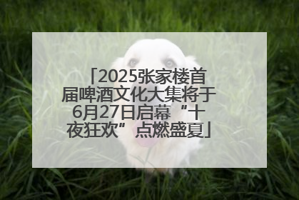 2025张家楼首届啤酒文化大集将于6月27日启幕“十夜狂欢”点燃盛夏