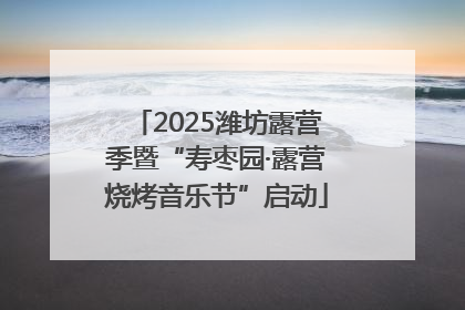 2025潍坊露营季暨“寿枣园·露营烧烤音乐节”启动