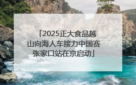 2025正大食品越山向海人车接力中国赛张家口站在京启动